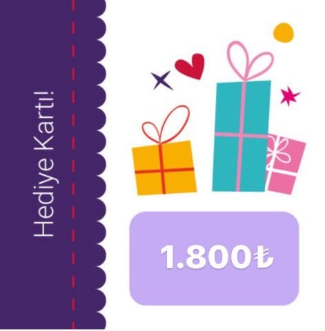 1.800 TL HEDİYE KARTI