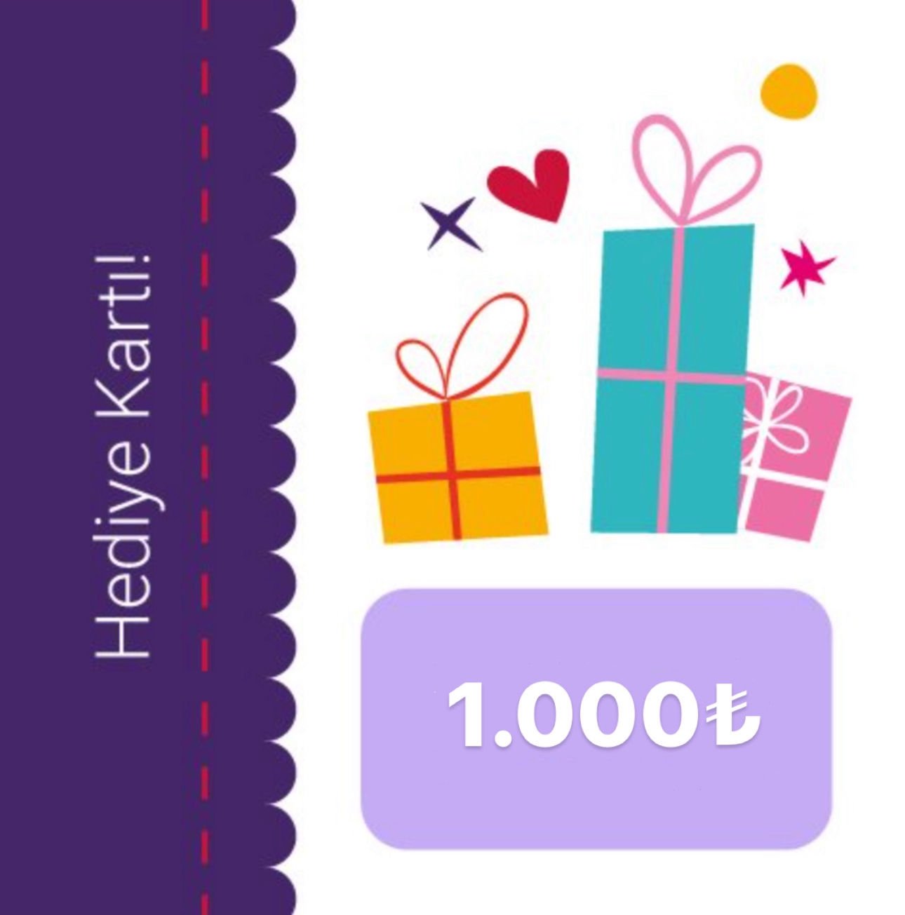 1.000 TL HEDİYE KARTI
