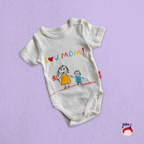 YihuBox I Love Mom Bebek Body