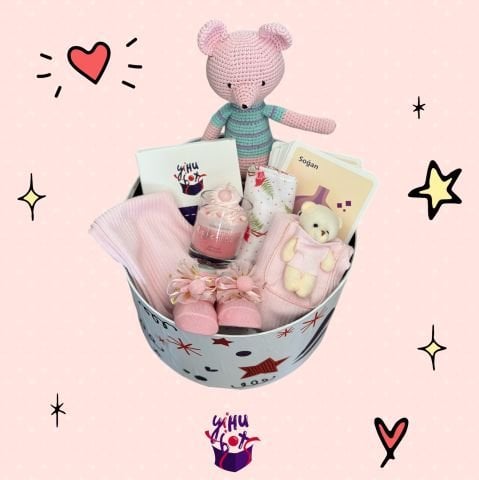 Sweat Pink Joy Kız Bebek Hediye Kutusu