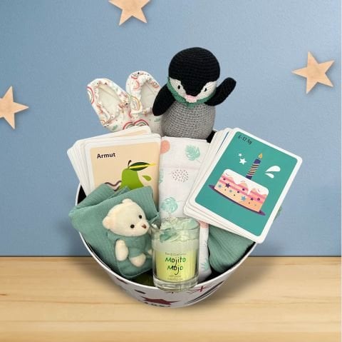 Penguin Joy Erkek Bebebk Hediye Kutusu